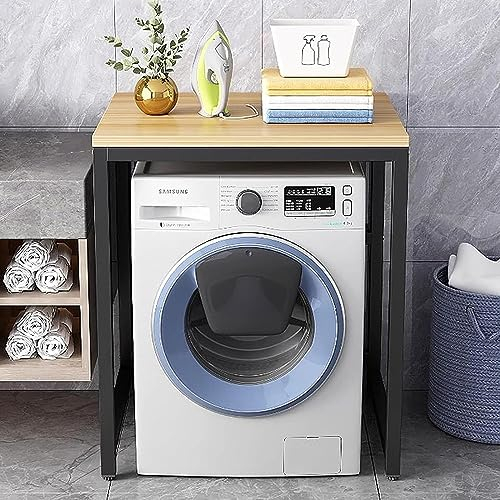 BDXZJ Waschmaschinenschrank Überbauschrank, Waschmaschinenregal, Lagerregal Über Der Waschmaschine, Waschmaschinenschrank, Badezimmer Regal, Waschmaschine Trockner Schrank B
