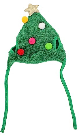 Abaodam Weihnachtliche Haustiermütze Festlich Grüner Pet Hat Für Hunde Katzen Party Kostüm Zubehör s Weihnachten Und Feiertage