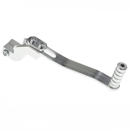 NHQZ Leva del Cambio Moto Pieghevole Regolabile in Alluminio Argento, 18cm x 4.5cm x 1cm