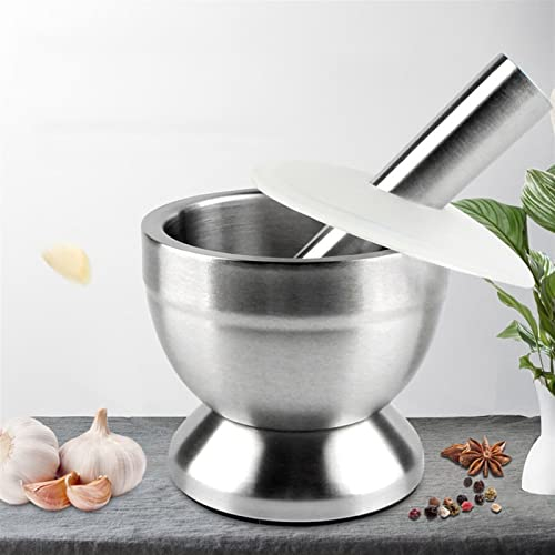 Molinillo de especias profesional de acero inoxidable 304, molinillo de mano para ajo, especias, farmacia, hierbas, triturador, cuenco, herramientas de cocina (color: B)