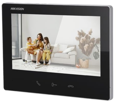Moniteur pour interphone vidéo - Ecran TFT de 7 - Audio bidirectionnel LED d'état - 2 HD, Wi-FI - Emplacement pour Carte microSD jusqu'à 128 Go - Mo