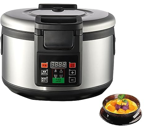 CHANGLKJ Commercial Pearl Pot, 16L Tapioca Boba Cooker with Non-Stick Inner and Warmer Function, 2200 W Large Power and 3D Circulation Heating, More Chewy, for Coffee Shop, Restaurant, Milk Tea Shop