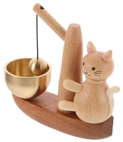 KITANDOVE Shopkeepers Bell Aus Holz Mit Magnetverschluss Katzen-türglocke Windspiel Für Eingangsbereich Dekorative Klingel Für Zuhause Robust Und Stilvoll
