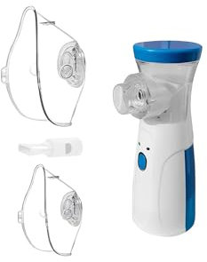 TEMPO DI SALDI Aerosol Portatile Silenzioso e compatto con Alimentazione USB. Macchina Aerosol Adulti e Bambini leggero e facile da utilizzare. Mesh Nebulizer da Viaggio, efficiente e veloce