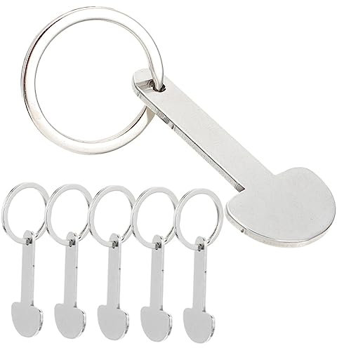 HOODANCOS 6pcs Shopping Trolley Tokens Hanging Keychain Ring Trolley Token for Shopping Cart