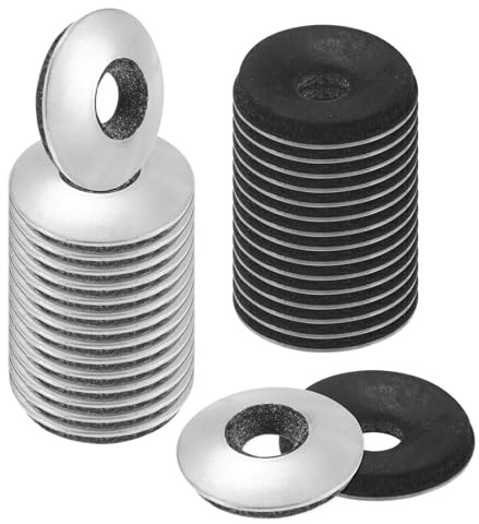M METERXITY 100 Unidades De Arandelas De Goma De Sellado EPDM Con Acero Inoxidable 304#10 X 9/16OD Arandelas De Neopreno Para Pernos/Tornillos/Maquinaria/Barcos/Techos