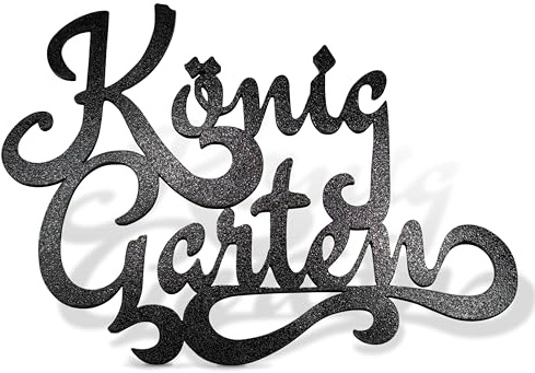 Personalisiertes Villa Gartenschild 2 Zeilen – Wetterfest – Retro Stil – Haus Türschild – Name Schild für Garten Deko