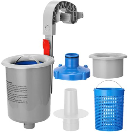 Générique Kit D'écumoire De Piscine Au Sol 45x20cm Skimmer De Piscine Automatique Murale Nettoyage sans Effort des Débris pour Piscines Tubulaires, Gonflables Accessoire De Jardin Extérieur