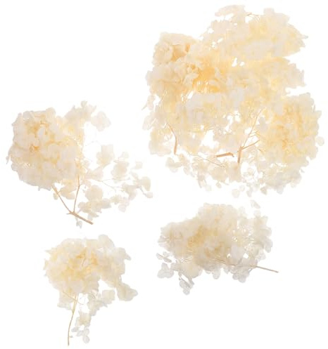 TOPPERFUN de Flor Secos de Hortensia Vintage Tonos para Decoración de Bodas DIY Centros de Mesa y Confeti Floral para Fiestas