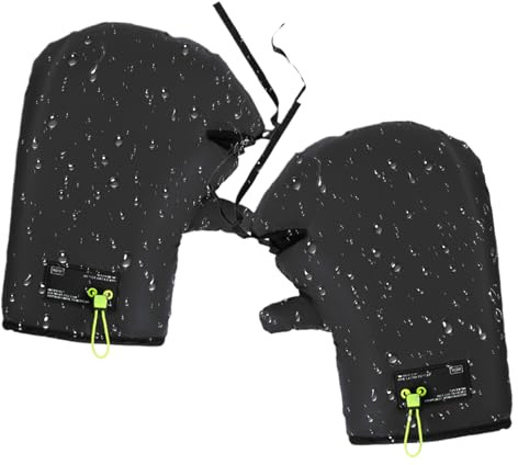 Wonsfuleu Guantes De Motocicleta para Hombres,Antidesgarro Impermeable Protección para Manillar | Guantes De Moto para Invierno | para Correr, Montar En Bicicleta, Ciclismo, Esquí, Trabajo En