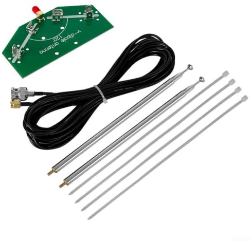 V Dipol 137MHz byggsats 533 mm V-formad V Dipol 137 MHz byggsats (Telescopic för antenna)