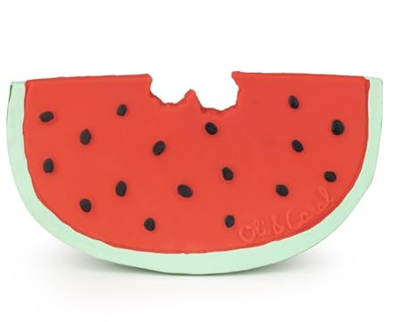 Oli & Carol LEG-WATERMELON Wally La Pastèque Jouet de Bain/Jouet de Dentition