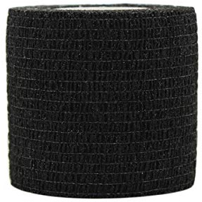 Risscly Schwarz 5cm cohesive Bandage, 12 Rollen