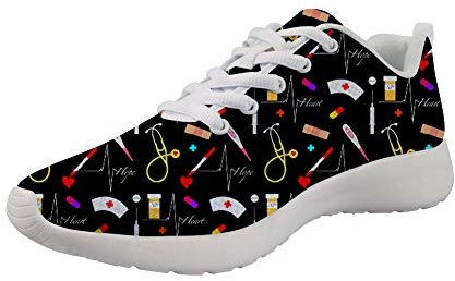 Showudesigns Femme Baskets Course Gym Fitness Sport Chaussures Air Baskets Mixte Adulte Sport Walking Shoes