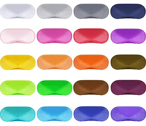 50 Stück Schlafmasken Set Mehrfarbig Augenbinden für spiele Augenmasken mit Nasenpolster und verstellbarem Riemen Schlafmaske für Party Reisen