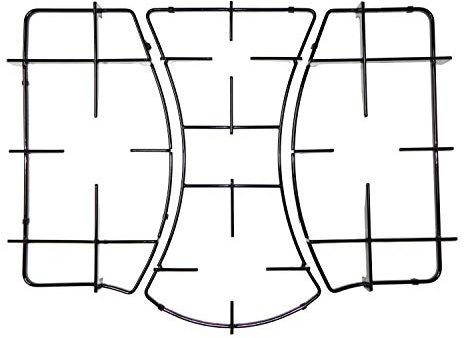 Franza Kit 3 Griglie per cucina piano cottura compatibile con Ariston Hotpoint 4 fuochi a gas - PH640 - PH631 - C00052922 - C00052923 - C00052988 - P0277/KIT