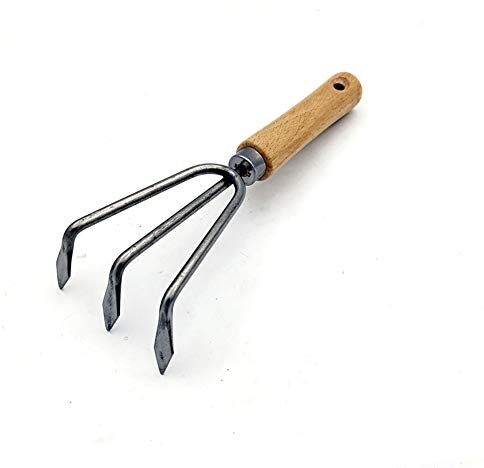 SOFIALXC Garden Rake Claw Rake Or Cultivator Stainless Steel Hand Rake Tool 3 Claws