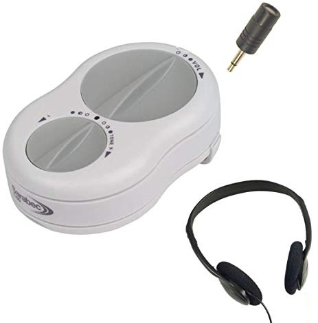 Crescendo 60/2 bärbar förstärkt personlig lyssnare – över huvudet stereo headset system