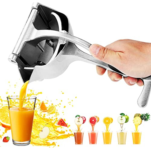 Trintion Manual Squeezer Heavy-Duty Alloy Manual Fruit Citrus Juicer Extractor Single Hand Squeezer Extractor Tool for Extracting Orange Lemon Squeezer Manual