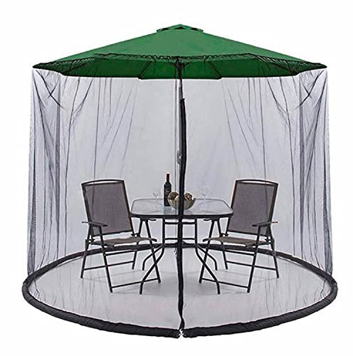 scosao Zanzariera per Ombrellone da Giardino, Zanzariere Ombrellone da Esterno Copertura, Zanzariera a Ombrello con Zippered Mesh, per Esterni, Anti-Zanzara, Protezione dagli Insetti,