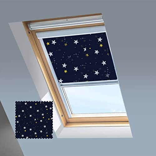 Persiane lucernari per finestre da tetto Velux - Tenda oscurante - Telaio in alluminio argento (304, NIGHTFALL)