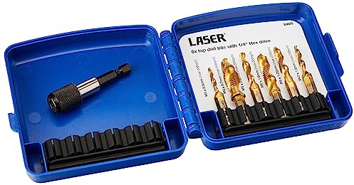 Laser 8405 Kombi-Bohrer- und Gewindebohrer-Set, 7-teilig