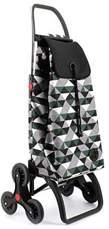 Klappbarer Einkaufstrolley Rolser I-Max Sahara 6 Räder Treppensteiger - Kaki
