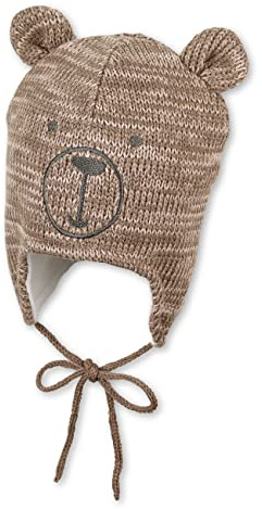 Sterntaler Unisex Kinder Mütze Strickmütze Bärengesicht