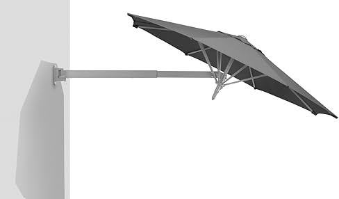 Muro, anthrazit, 250 cm, rund, 617-15, Aluminium-Gestell, Bespannung Polyester, 5,40 Kg