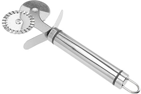 ABOOFAN 4 Stück Pizzaroller pizzaschneider easy putz Lebensmittelecht bread knife kitchens knives Multifunktion Cutter Klinge Messer rotieren Backwerkzeug Rostfreier Stahl