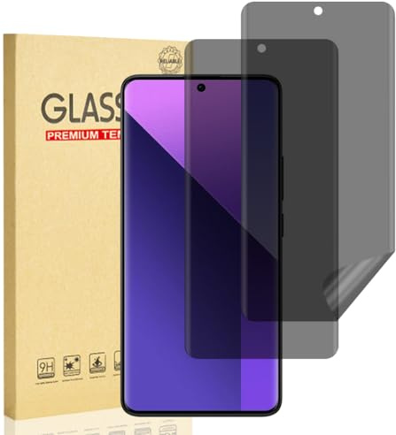 Hejkaoe Protector de Pantalla Privacidad para Xiaomi Redmi Note 13 Pro Plus/13 Pro+ 5G, Anti-Espía Protector Pantalla, Antiespia Película TPU Flexible, Anti-Rasguños, Sin Burbujas,Sin Cristal,2 Piezas
