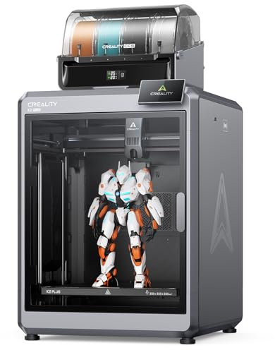 Creality K2 Plus Combo 3D Drucker, Mehrfarbig mit CFS, Großes Bauvolumen 350x350x350 mm, Geschwindigkeit 600 mm/s, Aktiv beheizte Kammer für PLA-CF PA PET ASA PPA