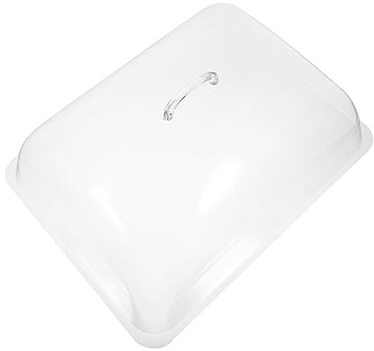 Cabilock Transparent Food Cover 14.76X11.22X4.72In Kitchen Dish Preservation Cover with Handle Storage Dome for Fresh Vegetables and Food