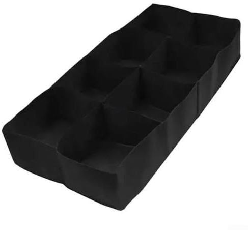 Zoegneer Filz-Pflanzsack, atmungsaktiver Filz-Pflanztopf, Vliesstoff, Hochbeet mit 8 Fächern, Kartoffel-Pflanzbeutel, Kartoffelbeutel für Obst und Kräuter (120 x 60 x 30 cm)