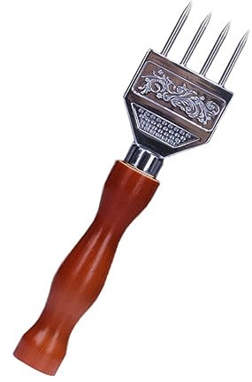 Luxshiny Eiszange Mit Holzgriff Japanischer Stil Edelstahl EIS Meißel Hammer Für Bar Und Haushalt Eiswürfel Zerkleinern