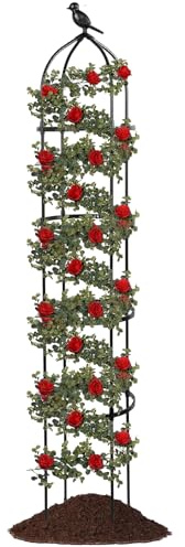 Tomaten-Rankgitter 175 cm Verstellbare Rostbeständige Metall-Rankhilfe