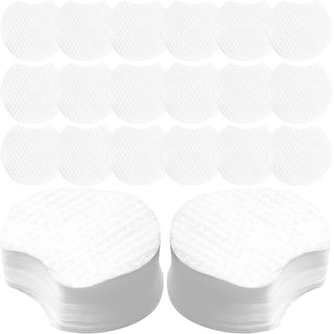 Halbrunde Make Up Entferner Pads, 1200 Stück, Vlies, Weiß