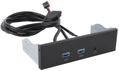 KIMISS Hub de Lecteur Optique à Port Avant USB - Adaptateur de Panneau Avant USB3.2 GEN1 de 5,25 Pouces pour 7/8/10/11 et Transfert de Données Haute Vitesse et Connexions Polyvalentes