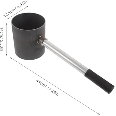 Homoyoyo Chimenea de Encendido para Barbacoa de Acero Resistente Tamaño Pequeño Diámetro 12 CM Altura 14 CM Encendedor para Carbón Portátil Adecuado para Picnic y Parrilladas al Aire