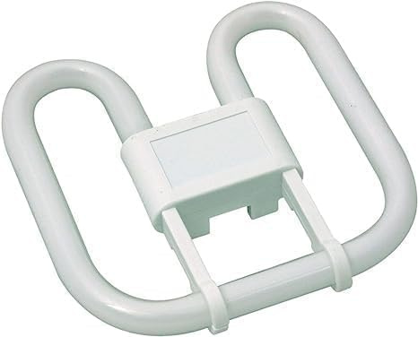 Zylora 38W 2D 4 Pin CFL Light Bulb GR10q Base, 3000K Warm White, Energy Saving Compact Fluorescent DD Butterfly Lamp, Ceiling Light Replacement for Bathroom, Kitchen, Office