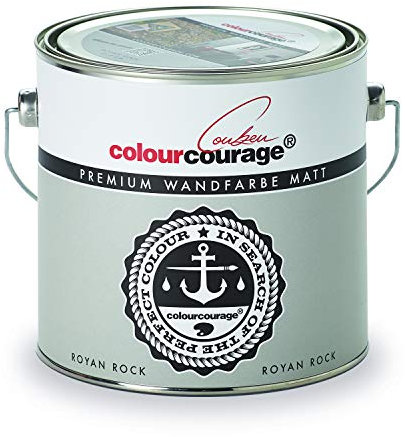 Premium Wandfarbe colourcourage matt Royan Rock 2,5L - weitere einzigartige Farbtöne erhältlich