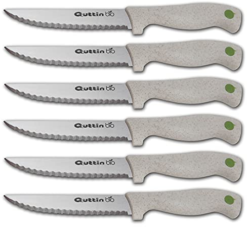 Quttin BIO Set 6 Cuchillos Chuleteros 11cm. Micro-Sierra