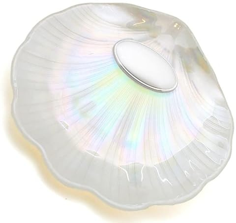 Coquille de baptême plaque personnalisable 09314-12S (Nacre, argent bilaminé mat)