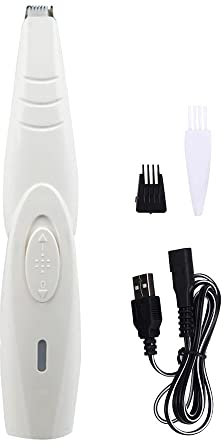 Elektrischer Haustierrasierer, Kabellose Kleine Haarschneidemaschine mit USB Kabel Für Hunde Katzen Pfote Ohren Augen Gesicht Haarpflege