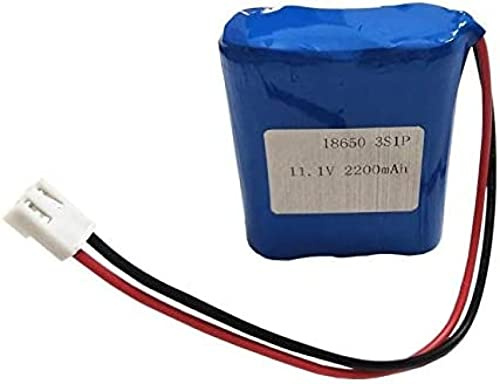 11.1v 2200mah 3s1p 18650 Rechargeable Lithium Ion Battery, with Ntc PCB and Connector 3.96 Connectors