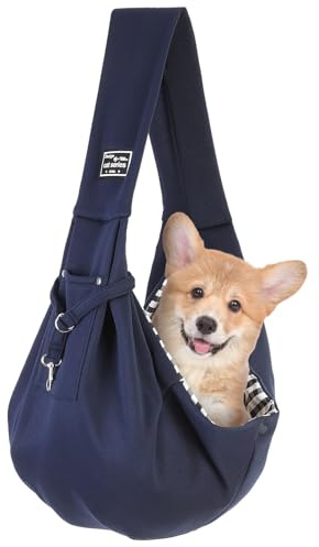 Zuimei Puppy Sling Carrier Hand-Free Small Dog Sling Dogs & Cats Front Carrier Bag For Puppy Outdoor Walking Travel Shopping