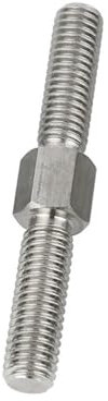M4 M5 M6 M8 M10 M12 304 Edelstahl Doppelkopf-Gewindestange Linksgewinde Rechts Doppelendgewinde Stangenbolzen (Size : 70mm, Color : M4-3pcs)