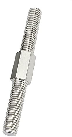 KXJSYL Tool M4 Links- und Rechtsgewinde Doppelende Gewindestange M4 M5 Positive und Negative Gewindestange Stehbolzen Schraube Edelstahl 304(M5x40mm-2pcs)