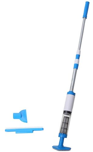 Qerwsdty Aspirateur de piscine 3 en 1, sans et rechargeable, à main pour les spas, petites piscines pour nettoyer le sable et la saleté (prise européenne)