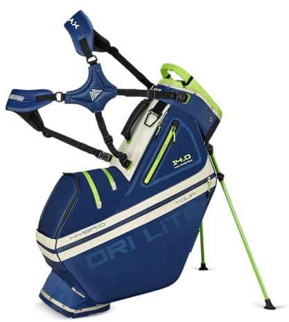 Big Max Dri Lite Hybrid Tour 2 – Wasserfeste Golftasche – Standbag – Marineblau
